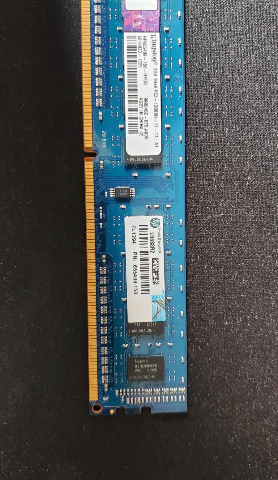 Kinston HP655409-150-HYCG 2GB 240pin DIMM DDR3