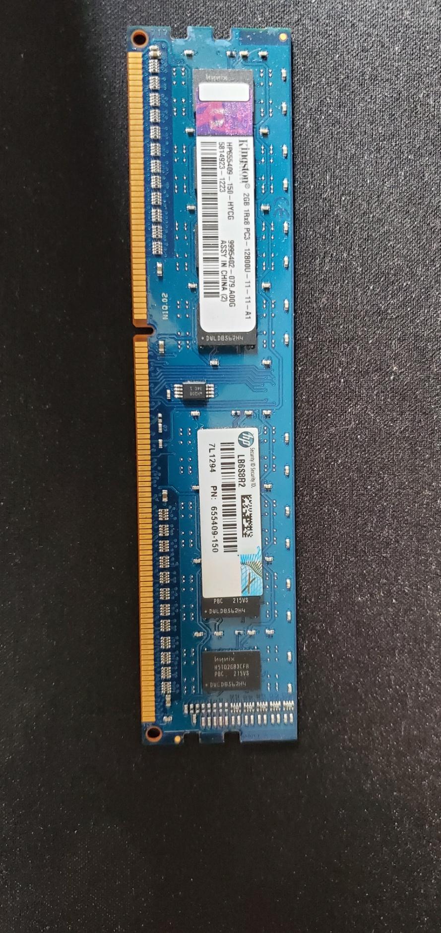 Kinston HP655409-150-HYCG 2GB 240pin DIMM DDR3