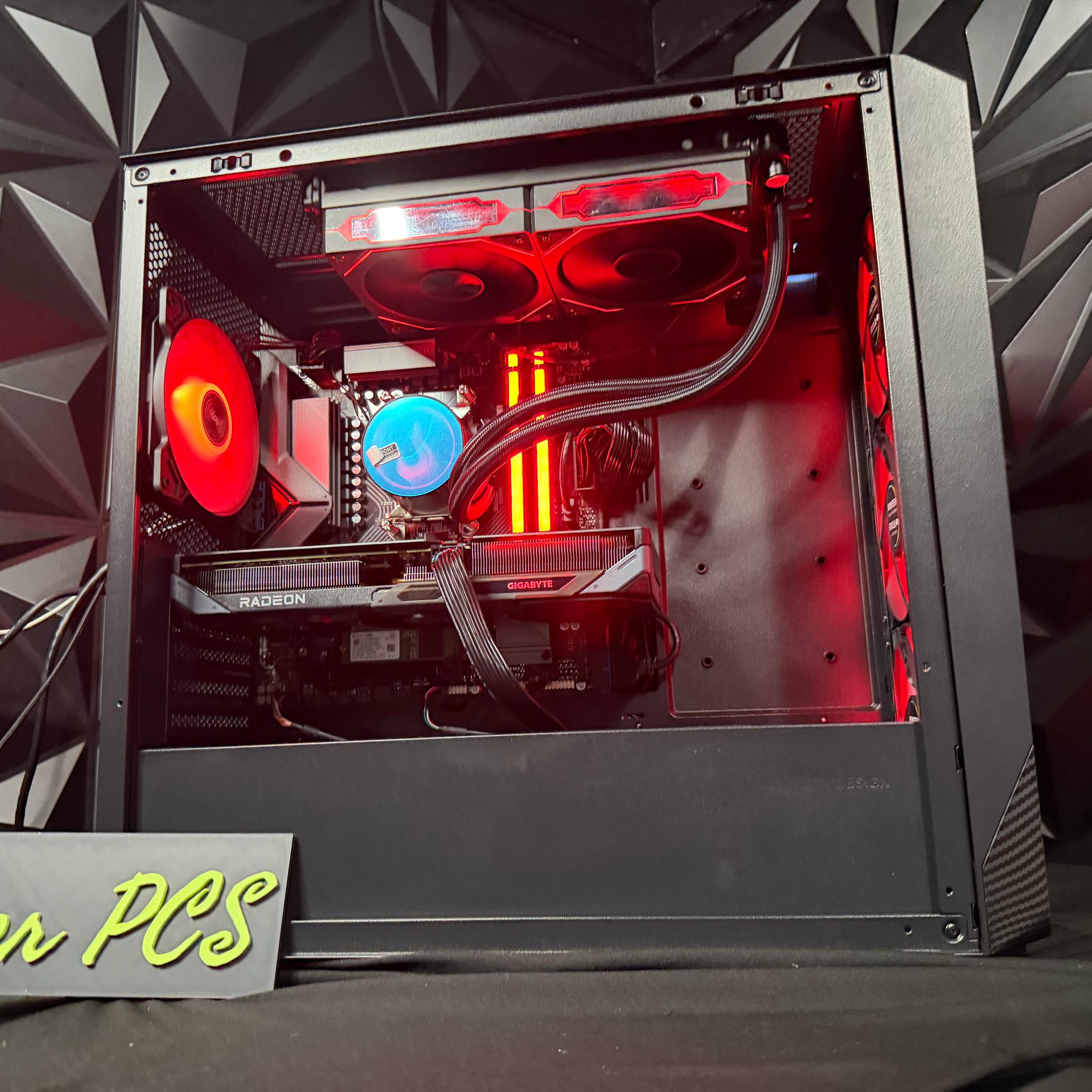 ⛈️🖤 DARK & STORMY 🖤⛈️ Ryzen 5 7600X| RX 9060XT| 16 GB RGB DDR5| 1.25 TB NVMe| 650W PSU