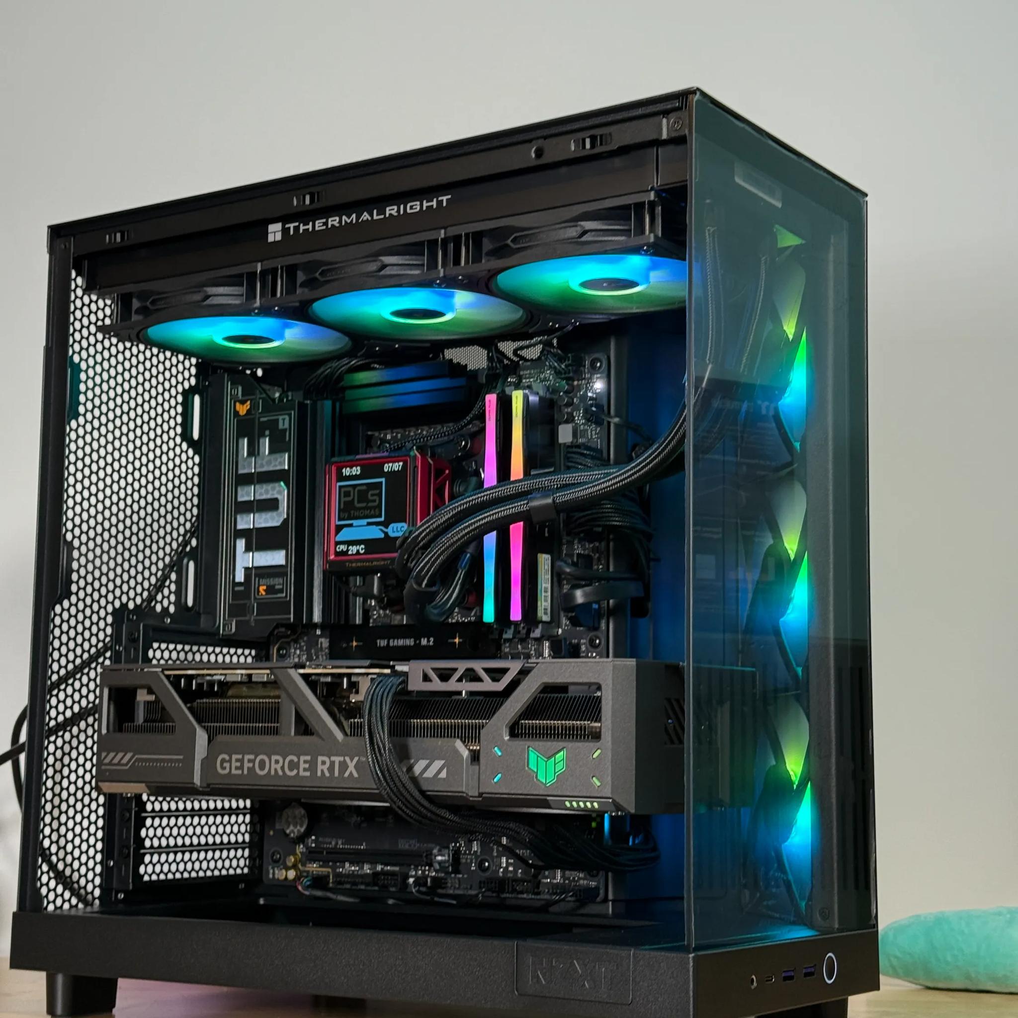 RTX 5090 Ryzen 9950x3d Gaming/Workstation Behemoth 64gb DDR5 4TB SSD
