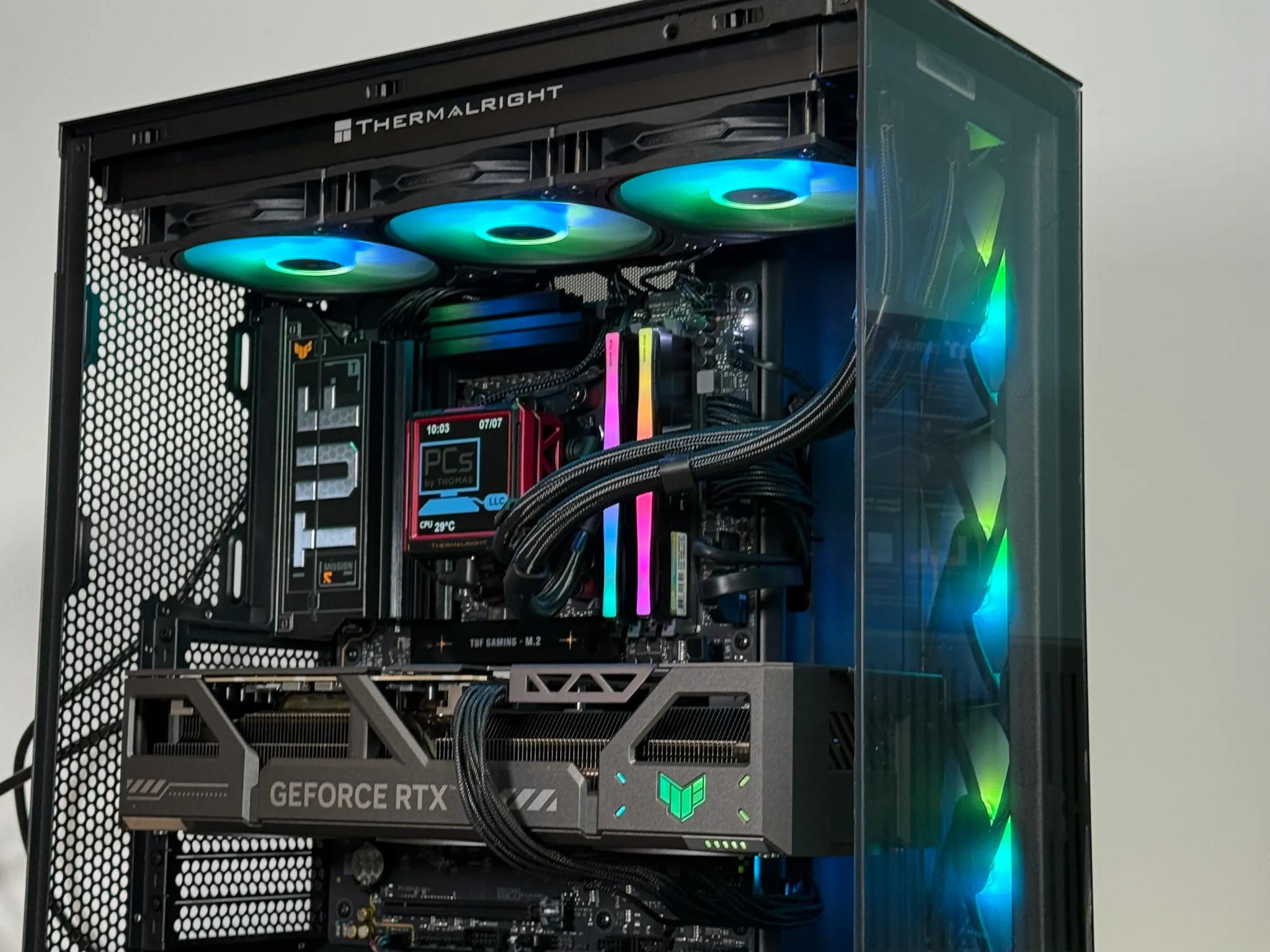 RTX 5090 Ryzen 9950x3d Gaming/Workstation Behemoth 64gb DDR5 4TB SSD