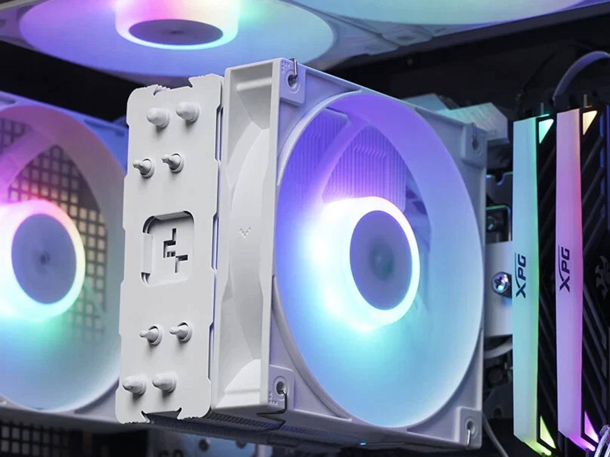 DeepCool AG400 WH ARGB CPU Cooler 120mm Static ARGB Fan