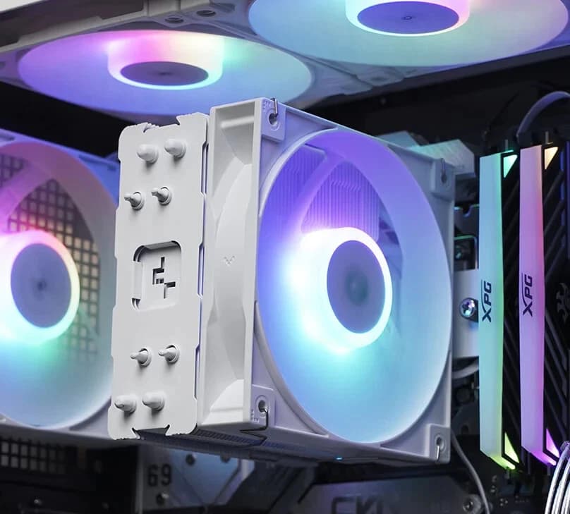 DeepCool AG400 WH ARGB CPU Cooler 120mm Static ARGB Fan