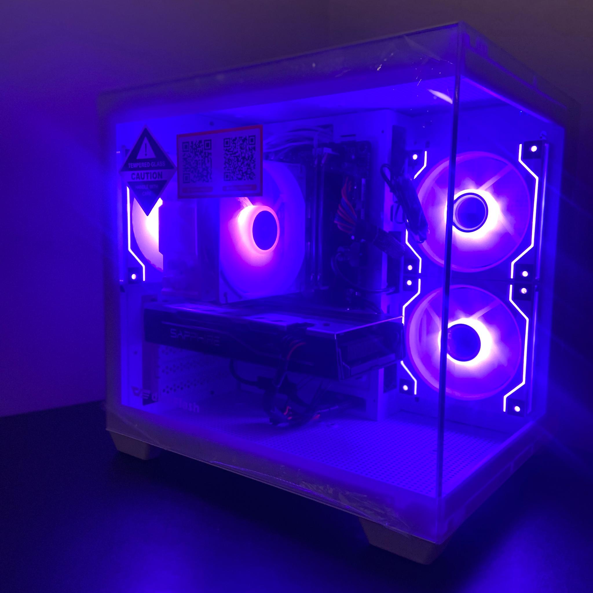 Custom White Gaming PC | Intel i7 | RX 580 8GB | 16GB RAM |