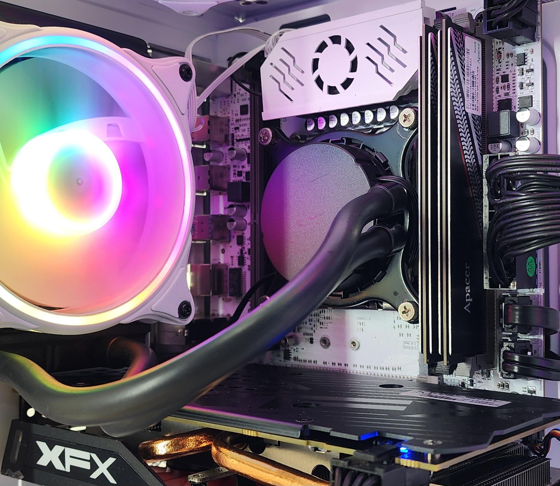 Gaming PC i7-5930K 16GB RAM 128GB SSD + 1TB HDD RX 580 8GB Windows 11 Computer