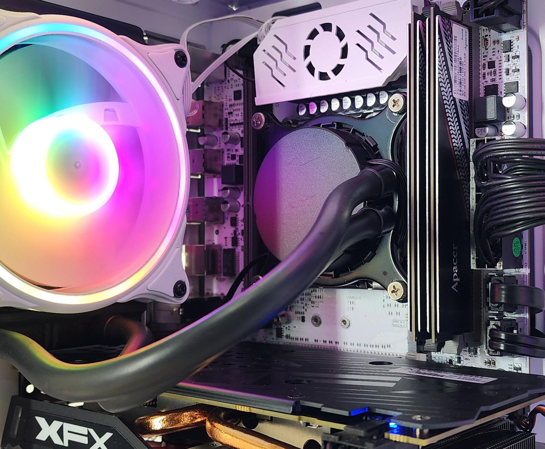 Gaming PC i7-5930K 16GB RAM 128GB SSD + 1TB HDD RX 580 8GB Windows 11 Computer