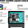 SAMA SV02 Black ATX PC Case w/ 3 ARGB Fans Pre-Installed
