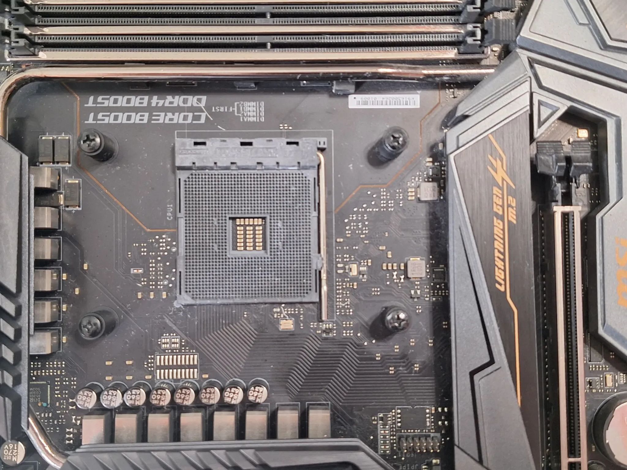 MSI MEG X570 ACE Motherboard with 16 gigs of DDR4 Ram