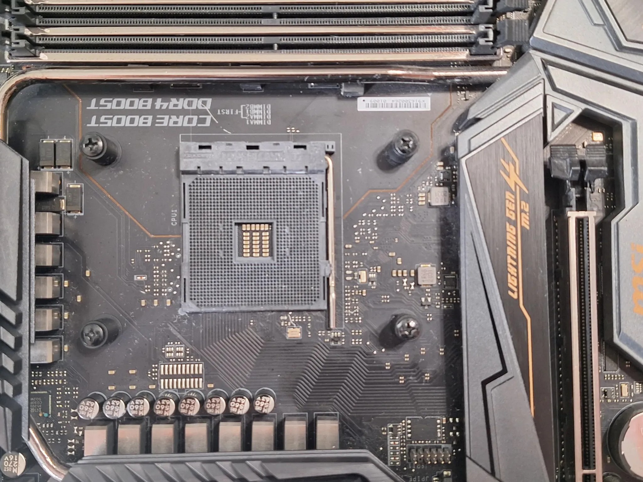 MSI MEG X570 ACE Motherboard with 16 gigs of DDR4 Ram