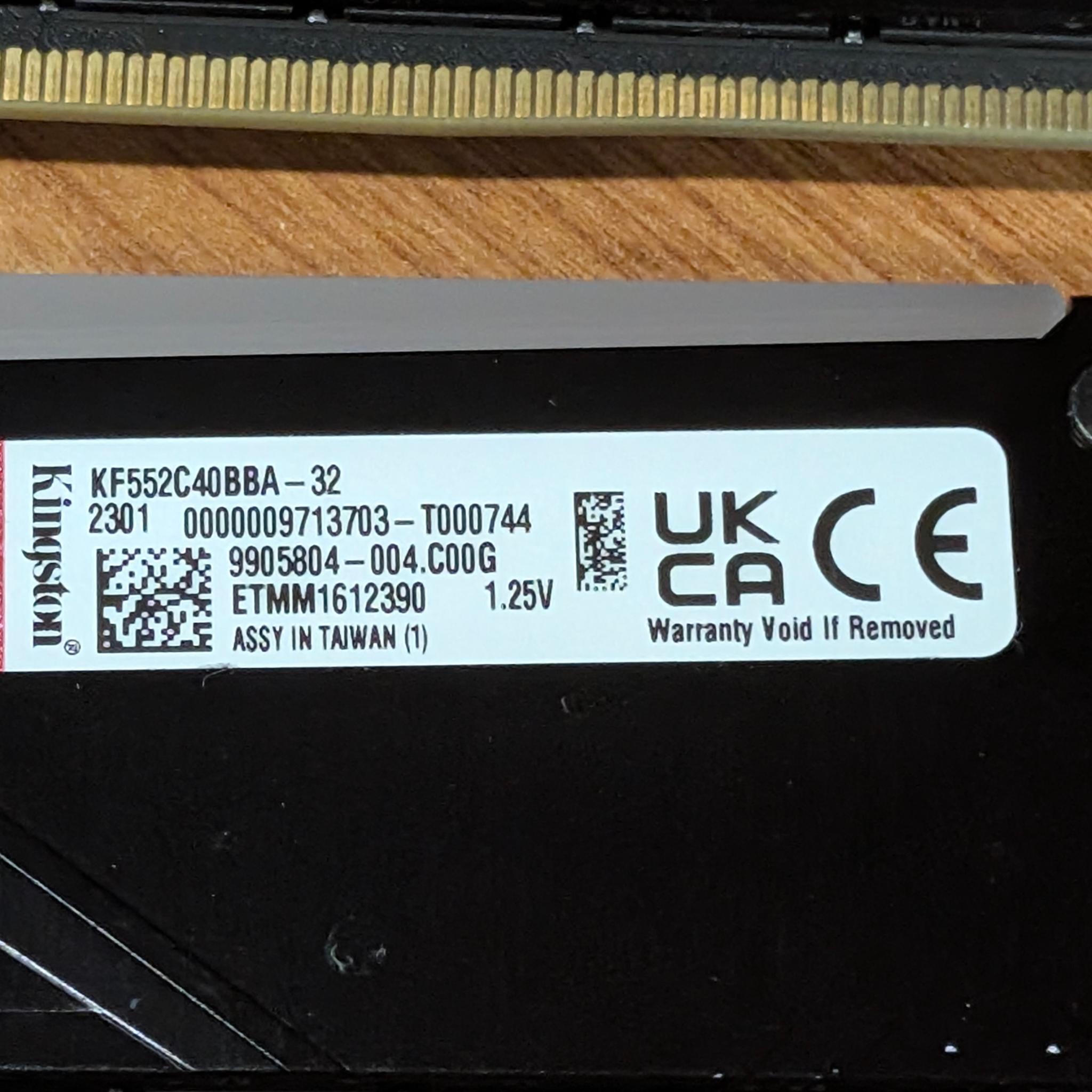 KINGSTON FURY BEAST RGB 64GB DDR5 (32x2) 5200MHz CL40