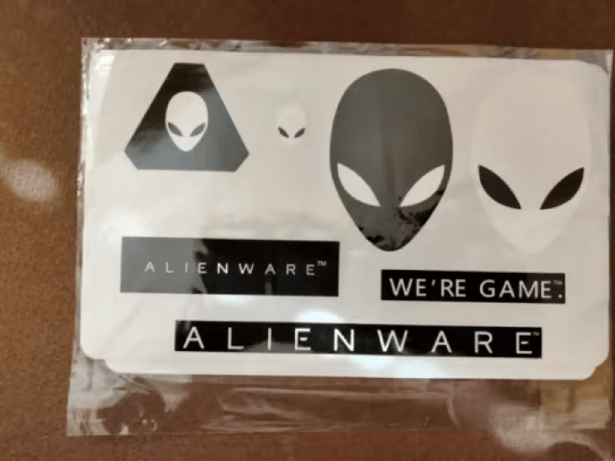 BNIB sealed Alienware stickers, small