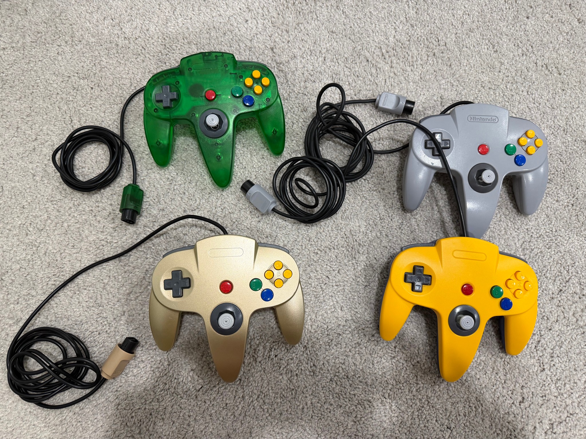 Nintendo 64 Console Bundle | 4 Controllers | Flash Cartridge | 4-Player Ready | Tested Working
