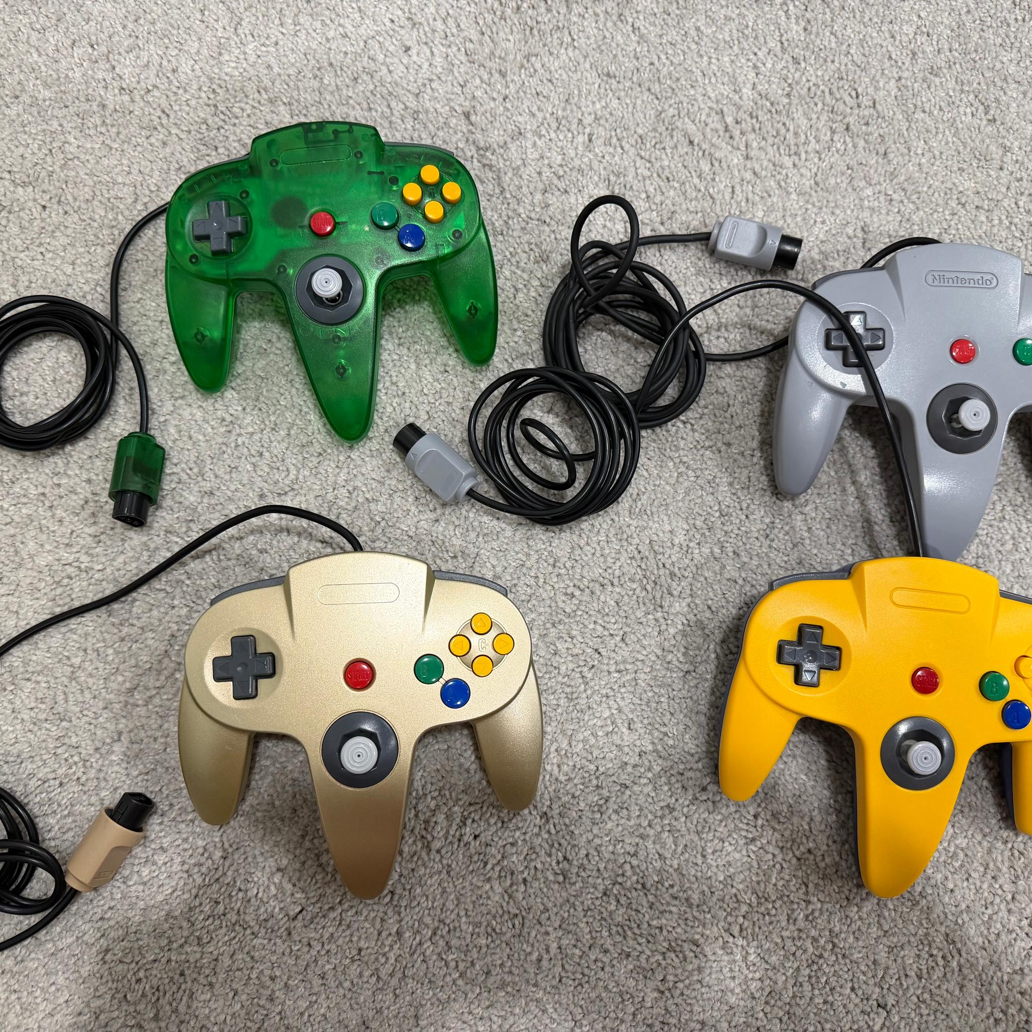 Nintendo 64 Console Bundle | 4 Controllers | Flash Cartridge | 4-Player Ready | Tested Working