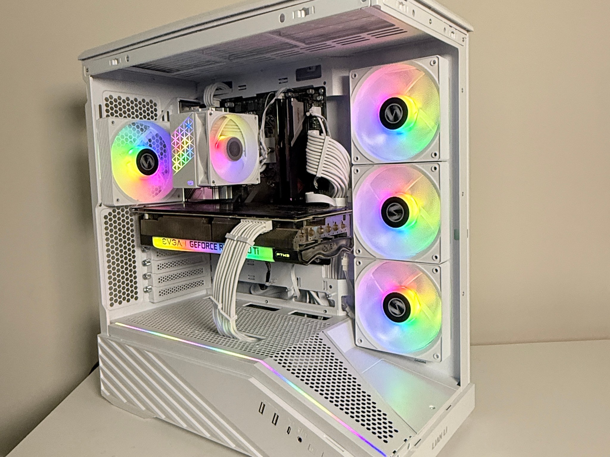 1080p Gaming PC –RTX 3060 8gb|Ryzen 5 5500|16gb RAM, 1TB SSD Lian Li V100 White Gaming Computer