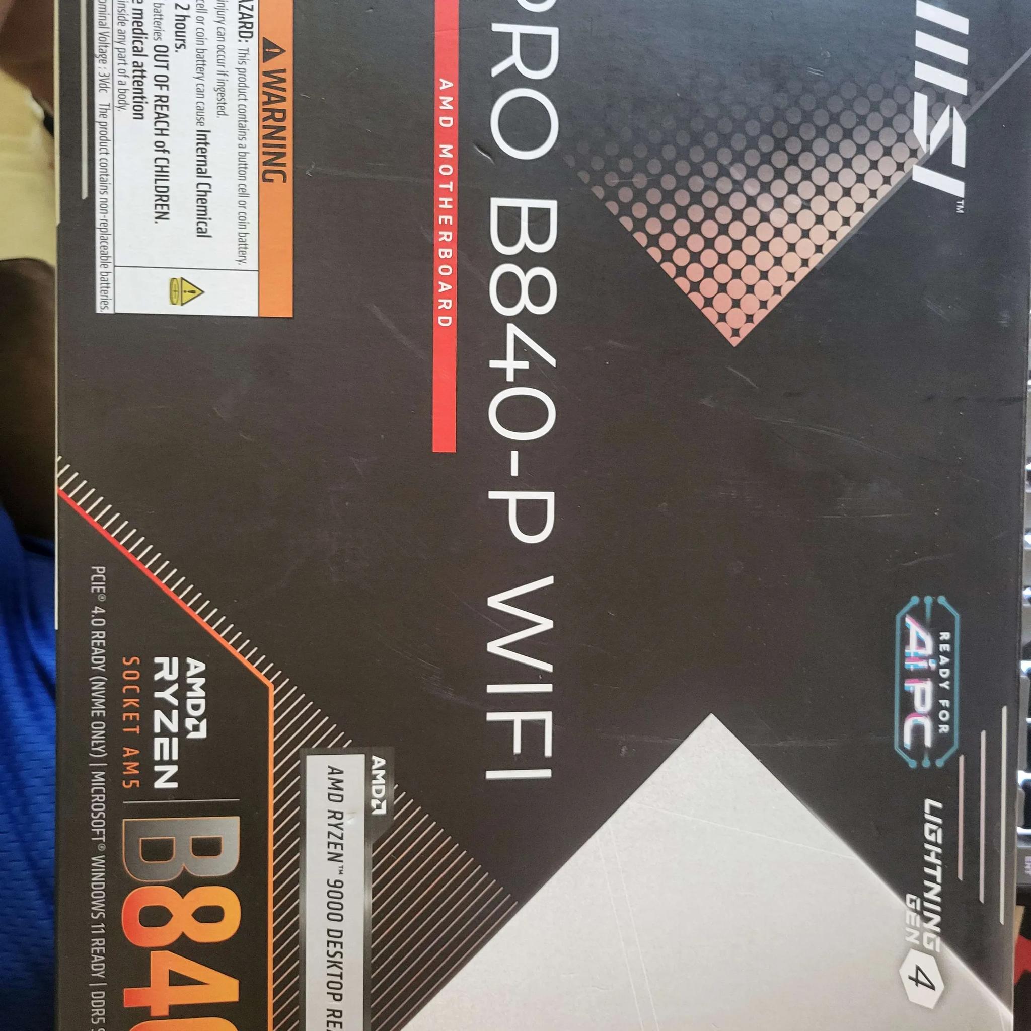 MSI pro b840-p wifi 7