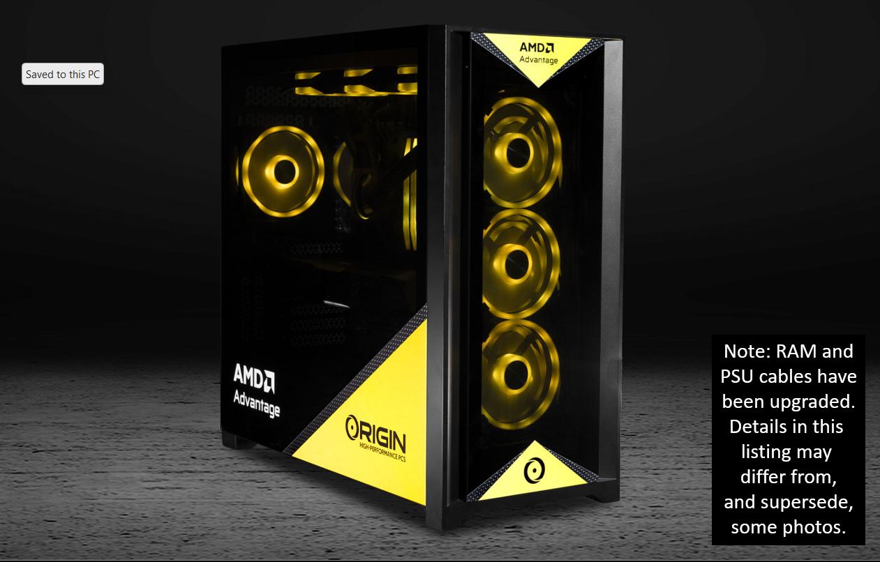 One of a Kind! Origin AMD Advantage Gaming PC w/ 7950X3D, 7900 XTX, Dominator Platinum RAM and more