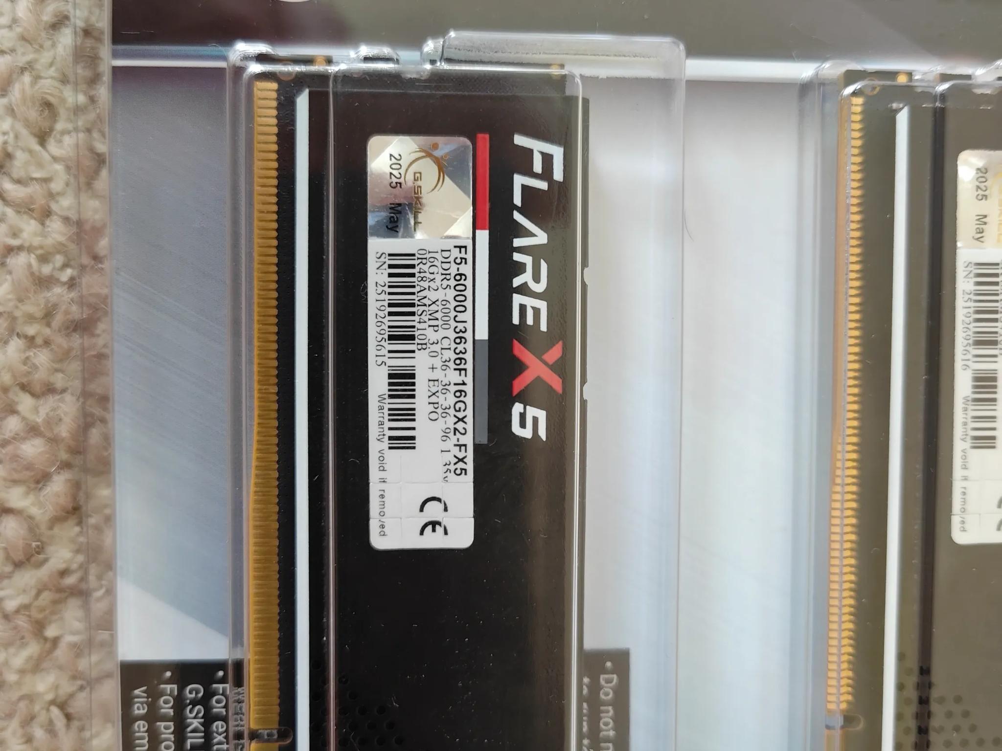 G.SKILL Flare X5 Series 32GB (2x16GB) DDR5 6000MHz CL36 RAM F5-6000J3636F16GX2-FX5