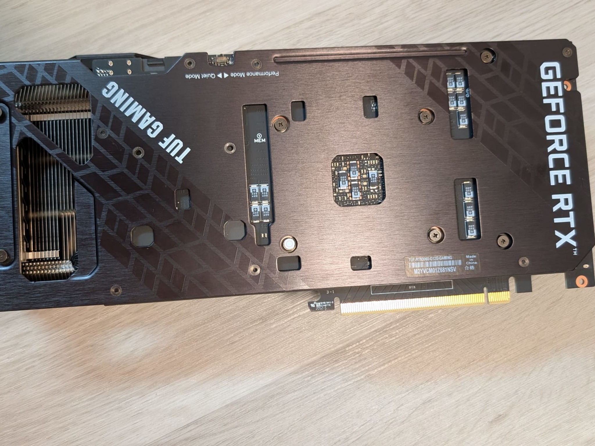 Clean and well-maintained ASUS TUF Gaming GeForce RTX 3060 12GB