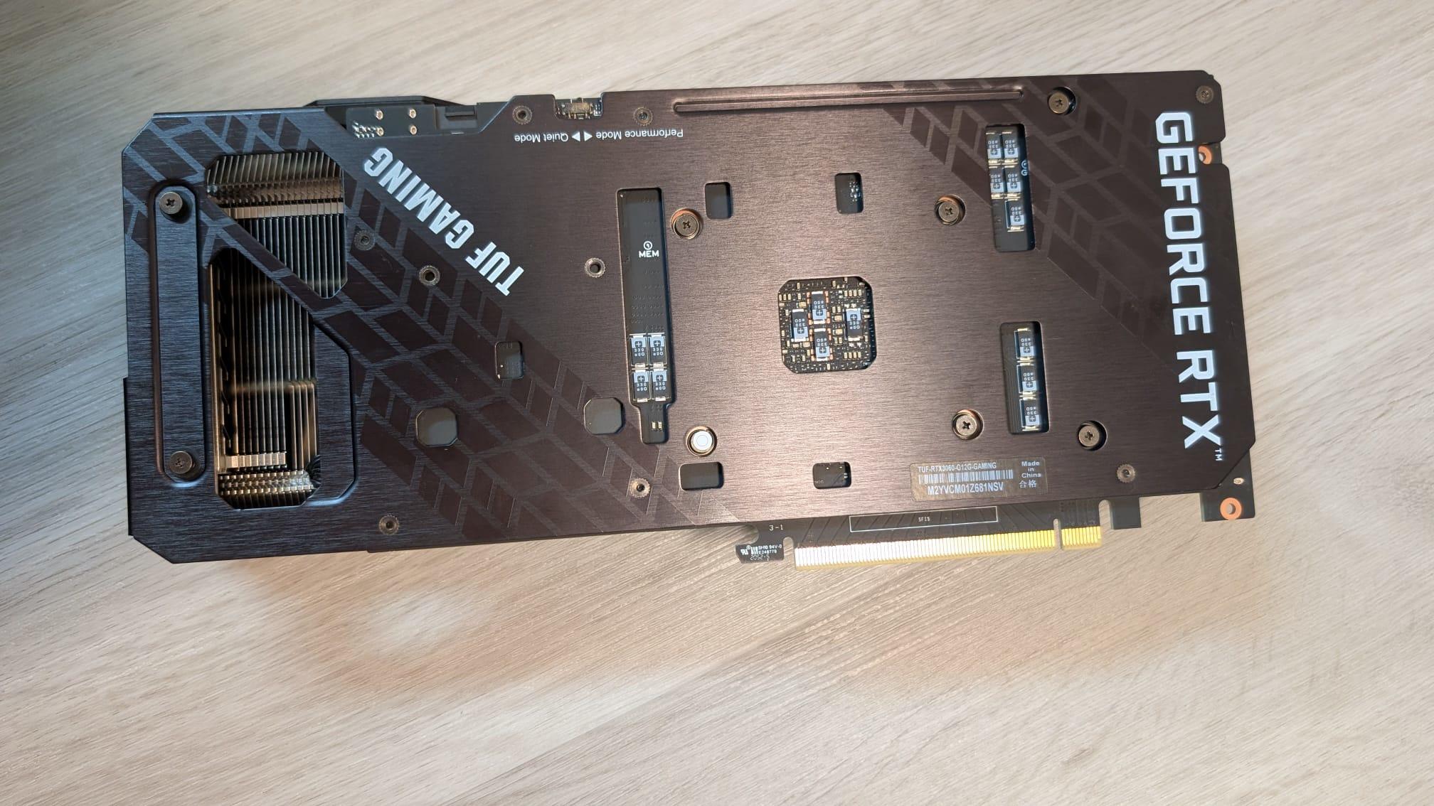Clean and well-maintained ASUS TUF Gaming GeForce RTX 3060 12GB