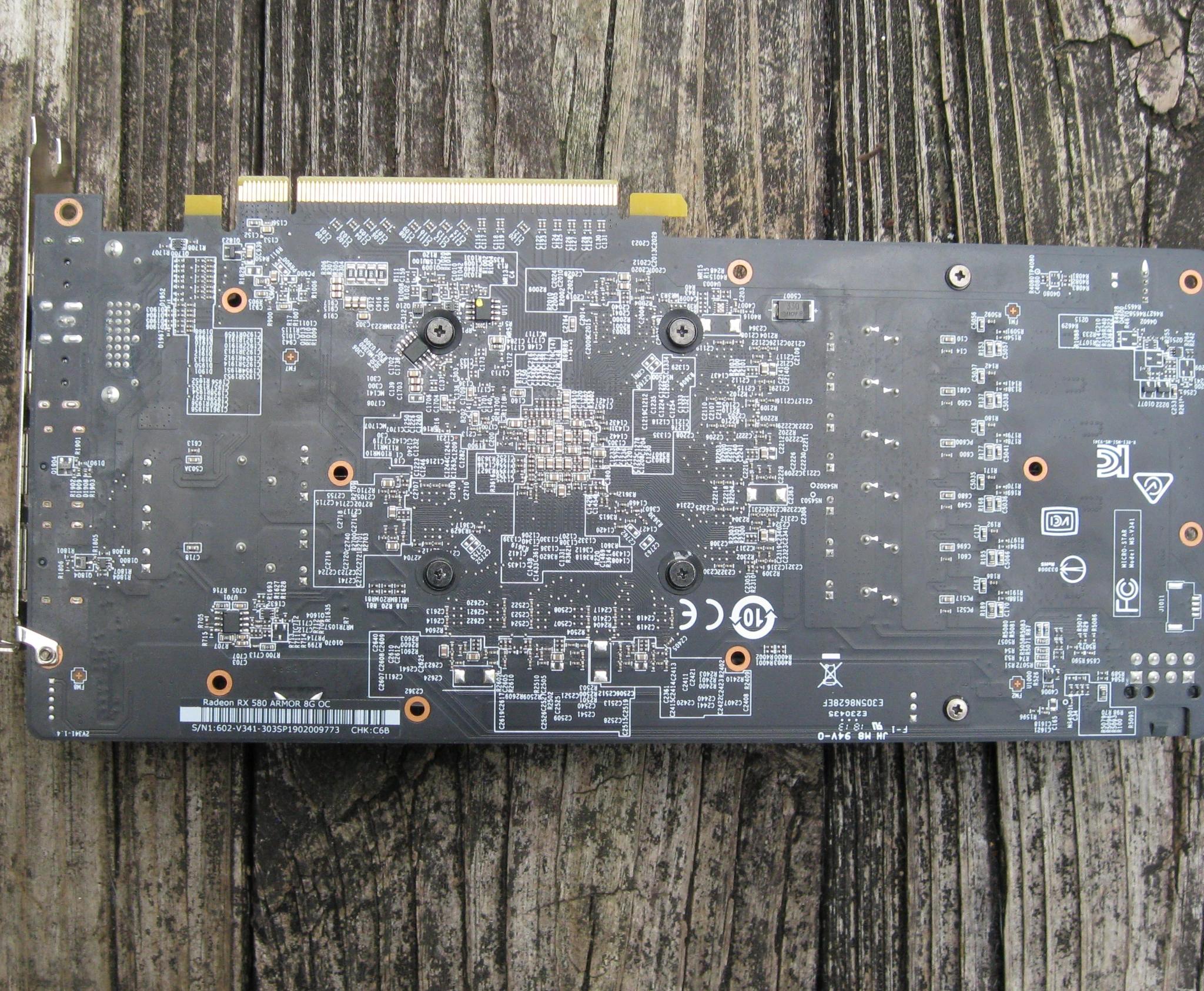 *FAULTY/FOR REPAIRS* MSI Radeon RX 580 ARMOR 8G OC