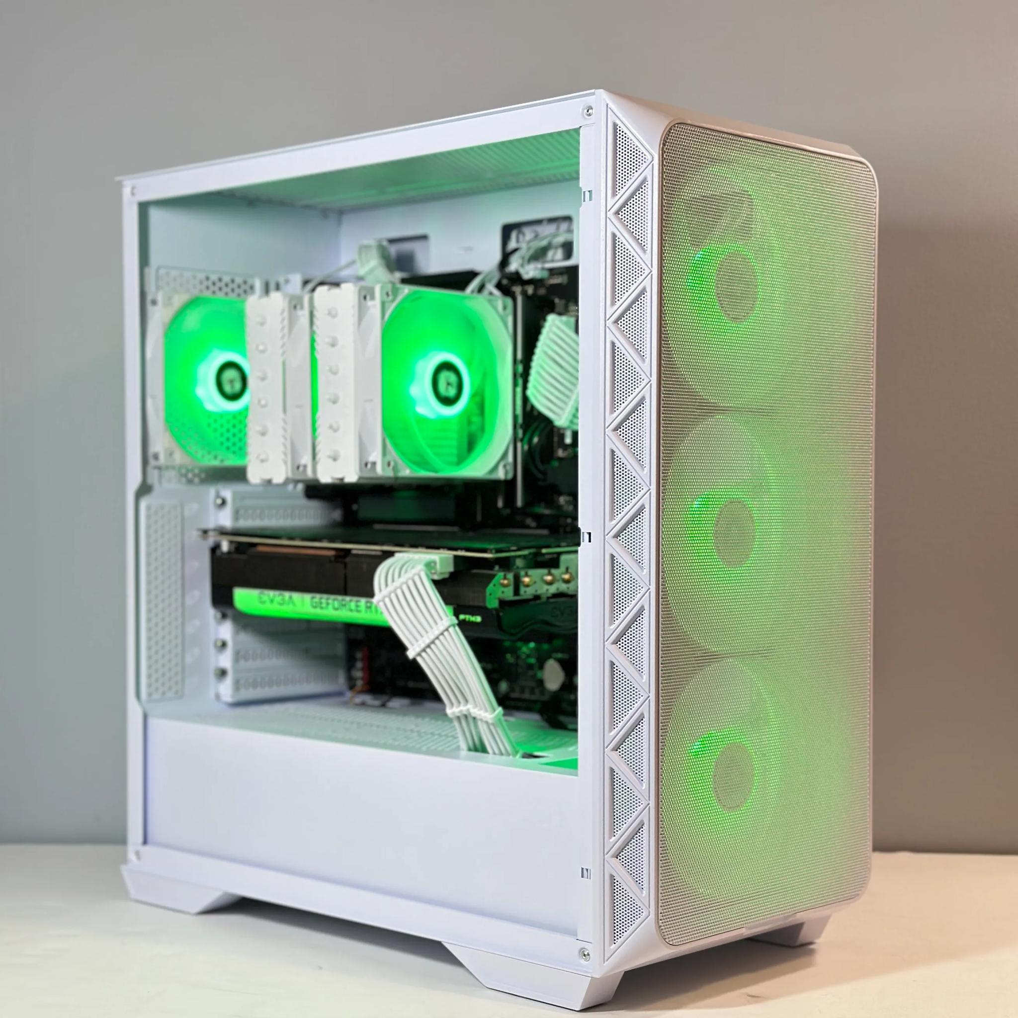 RTX 3070 | Intel i5 12600KF | 32GB RAM | 2TB SSD | Custom White Gaming PC WIFI WIN10