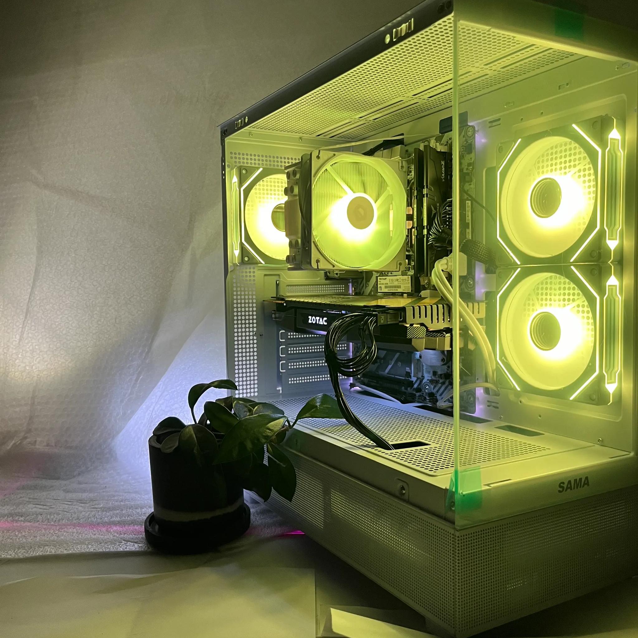 CUSTOM WHITE GAMING PC! (RYZEN 5 5500+NVIDIA GTX 1070) 100FPS BLACKOPS 6 FORTNITE VALORANT