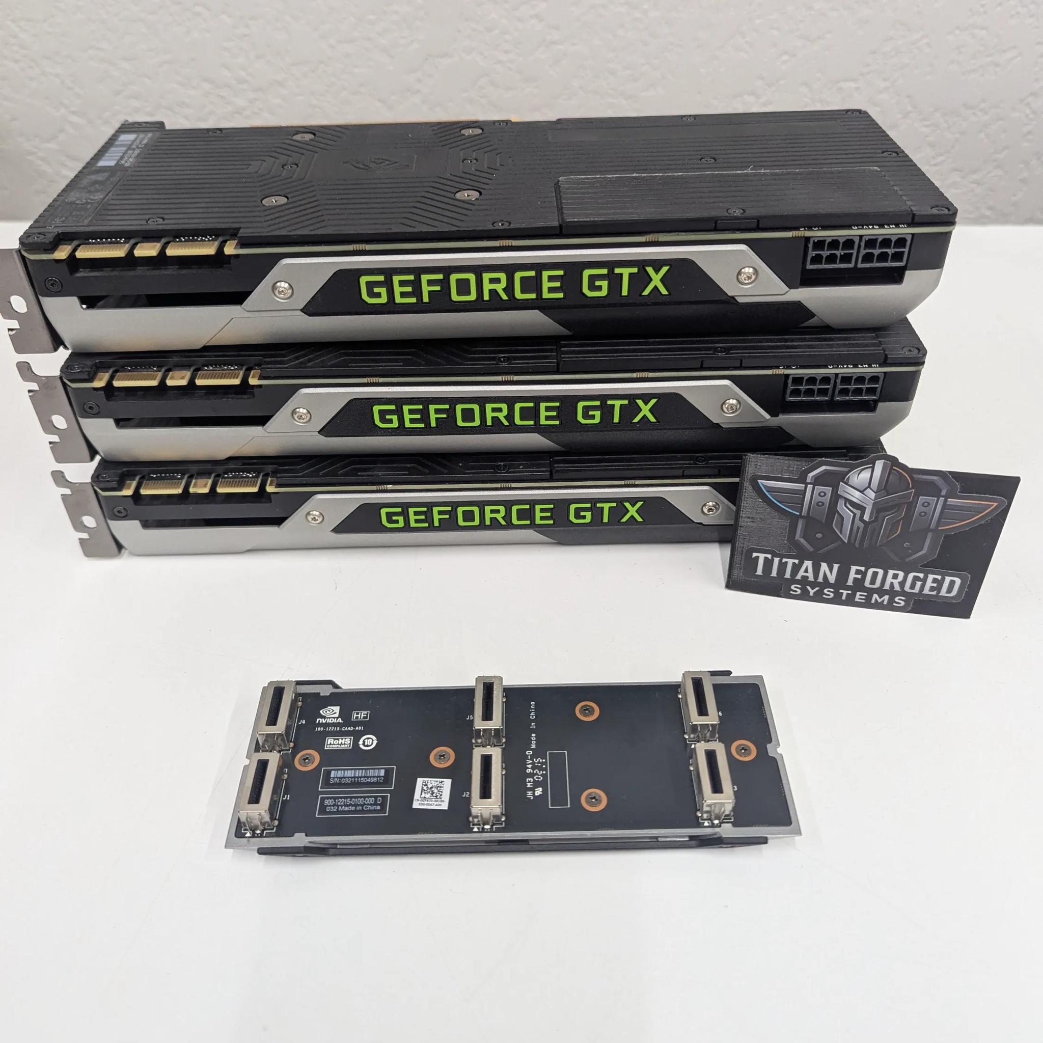 3x Nvidia GeForce GTX 980 3-way SLI Video Card Set W/Bridge