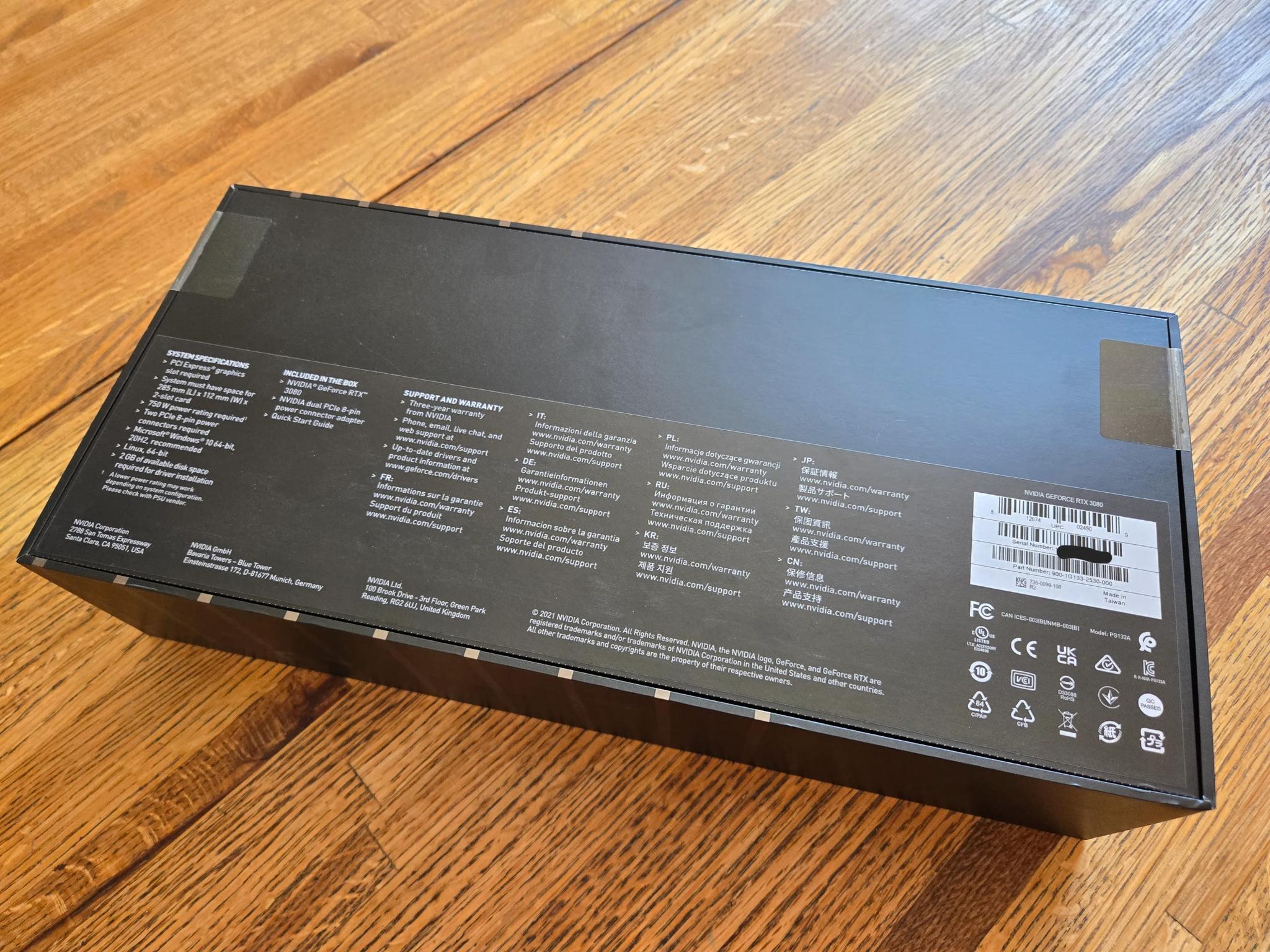 Brand-New Sealed Nvidia Founders Edition RTX 3080 (10GB)