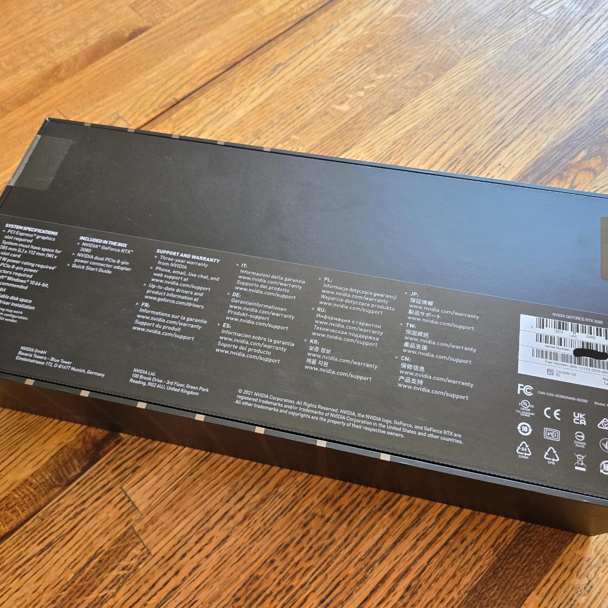 Brand-New Sealed Nvidia Founders Edition RTX 3080 (10GB)