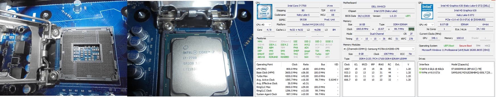 Custom Dell XPS 8920/Modded For Gaming/I7-7700/16GB DDR4/Win 11/NVME/Corsair AIO/Extras