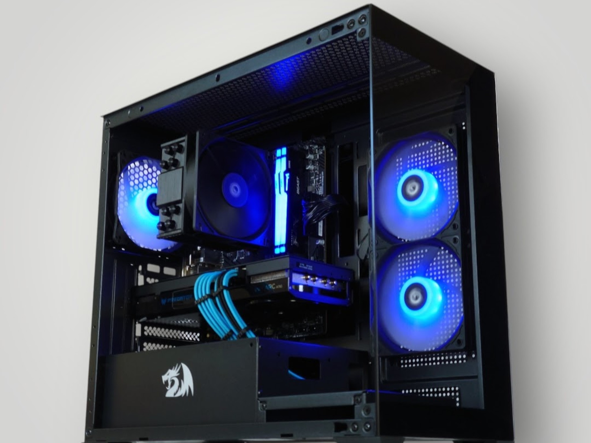 🖤🩵  Predator BiFrost Intel Arc A750 Gaming PC◼️ AMD Ryzen 5 3600 6 core◼️ 16GB DDR4◼️ 1TB NVME SSD
