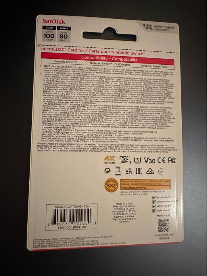SANDISK 1TB microSD Card, Legend of Zelda Edition