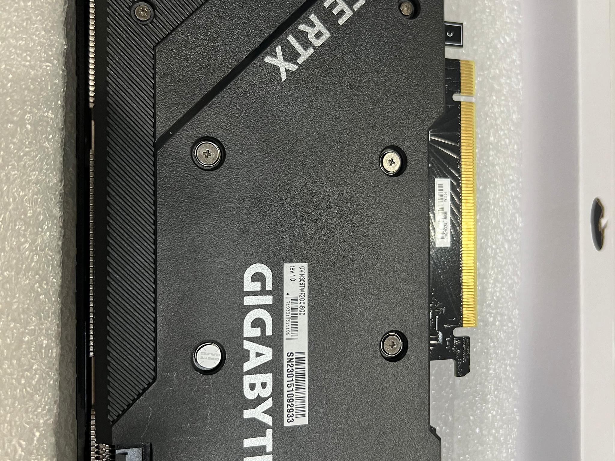 GIGABYTE GeForce RTX 3060 Ti WINDFORCE OC 8G LHR Gaming Graphics Card, GDDR6