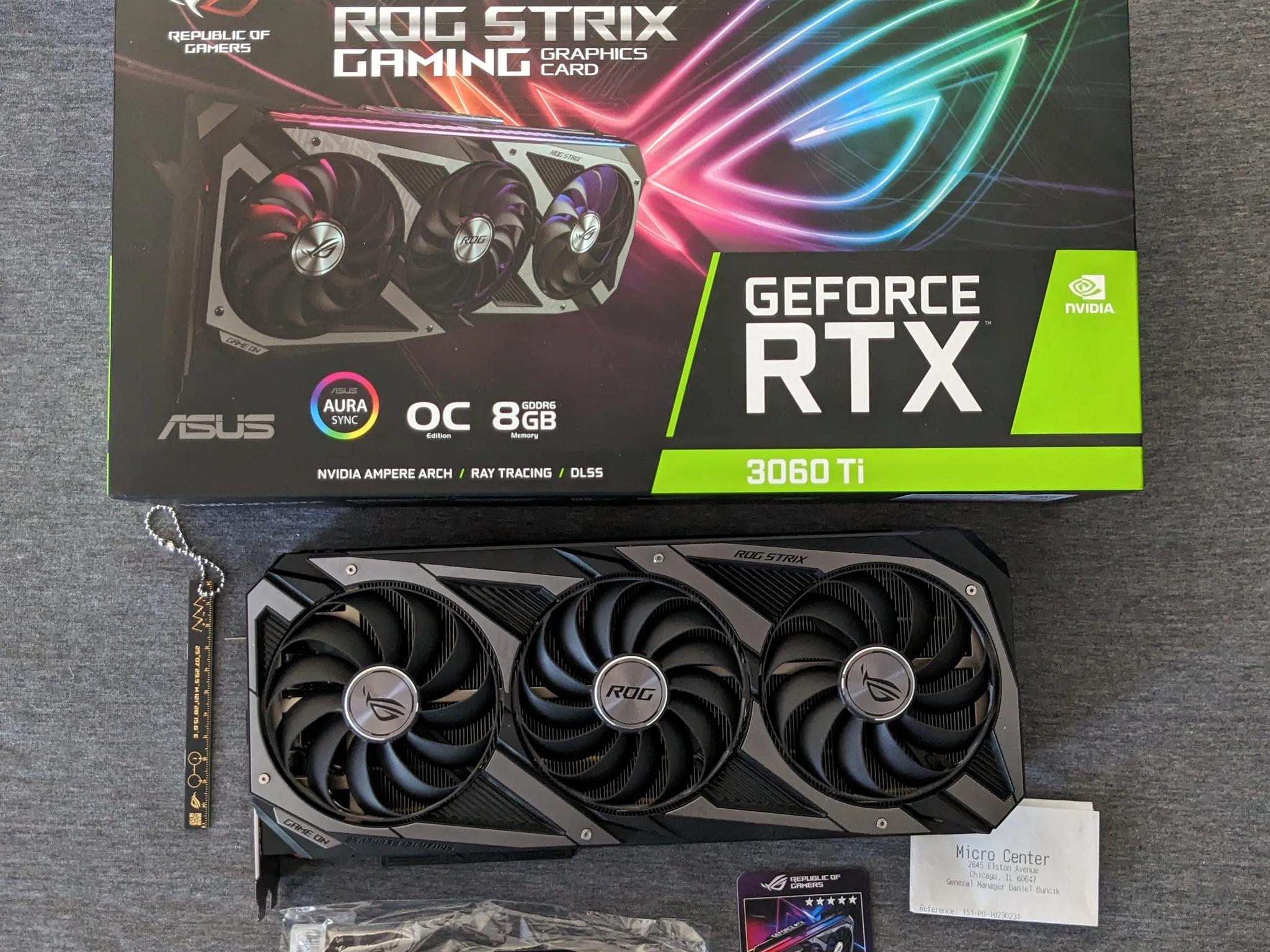 ROG Strix 3060 TI (LHR) - Like New