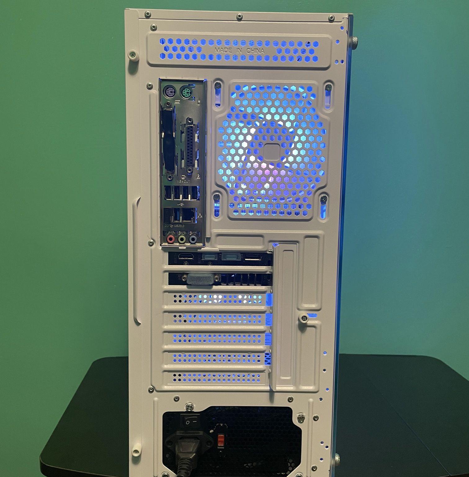 Frost White Budget Gaming PC | Intel i7 / AMD RX580 / 8GB / 1.1TB Win 11 Pro + Wi-Fi