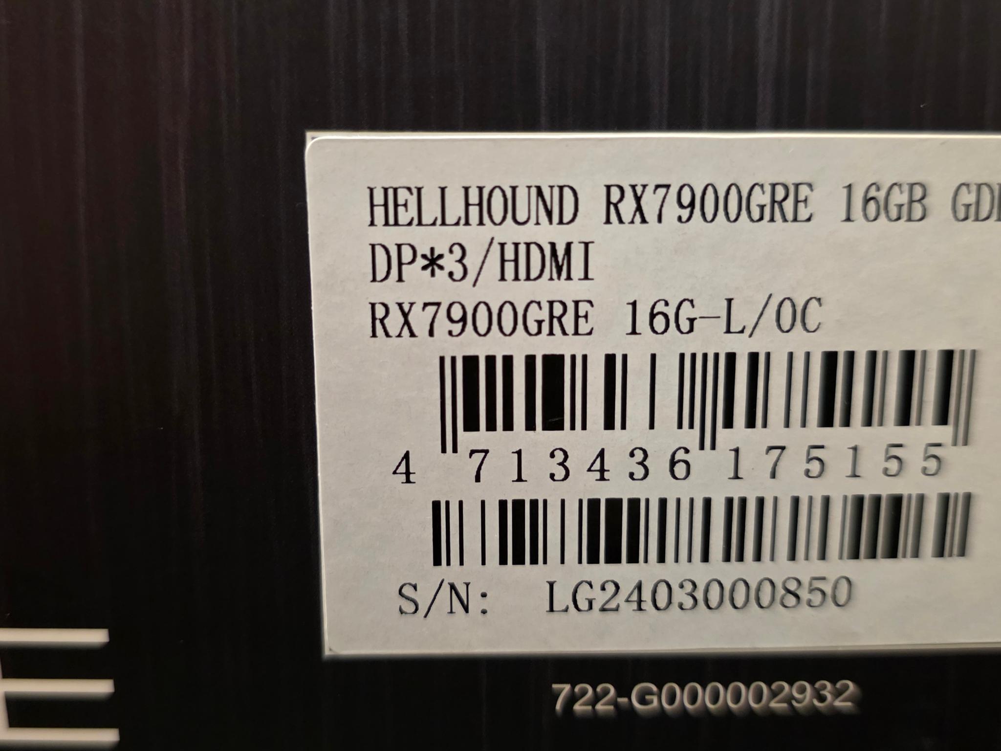 PowerColor Hellhound OC Radeon RX 7900 GRE