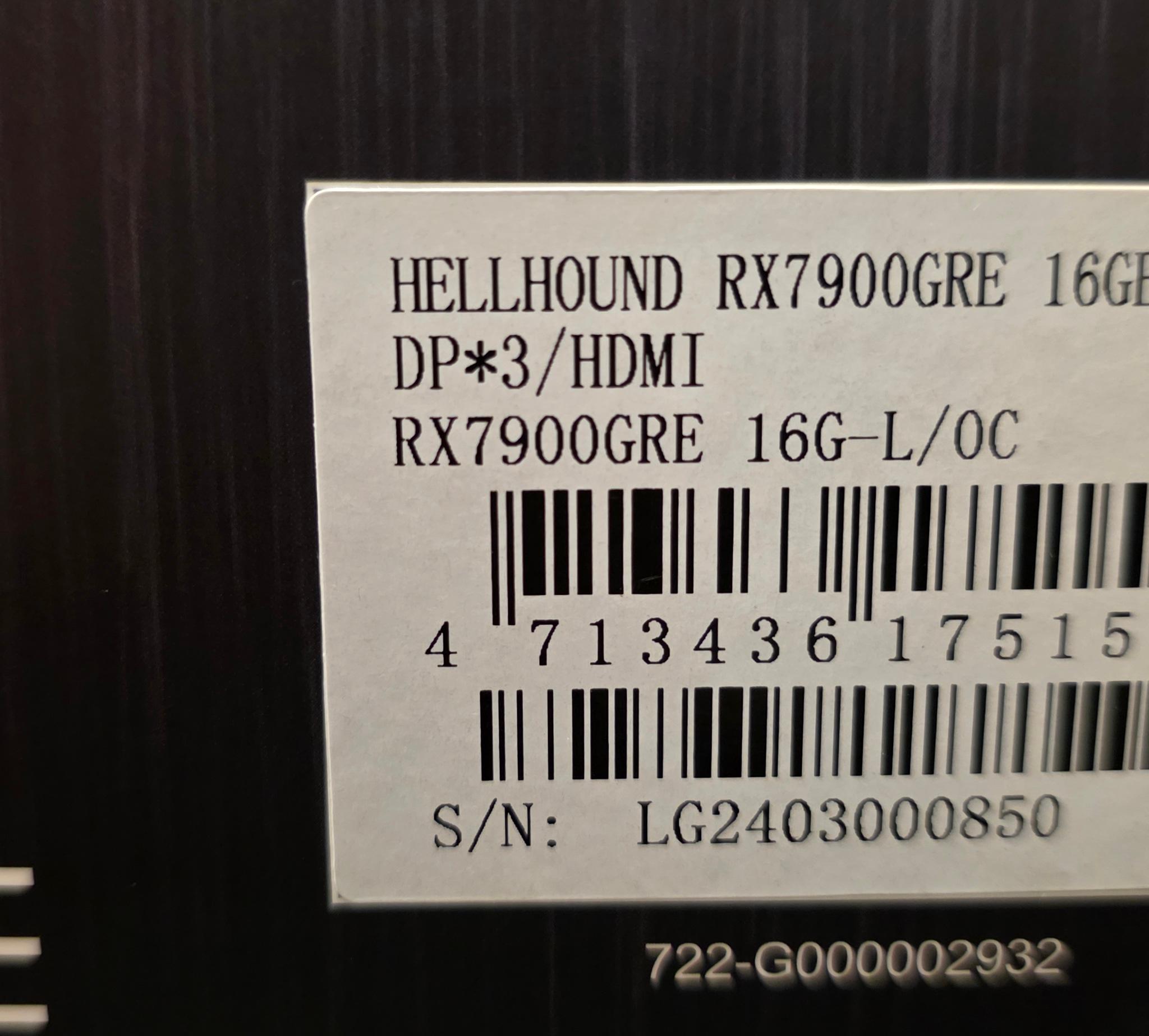 PowerColor Hellhound OC Radeon RX 7900 GRE