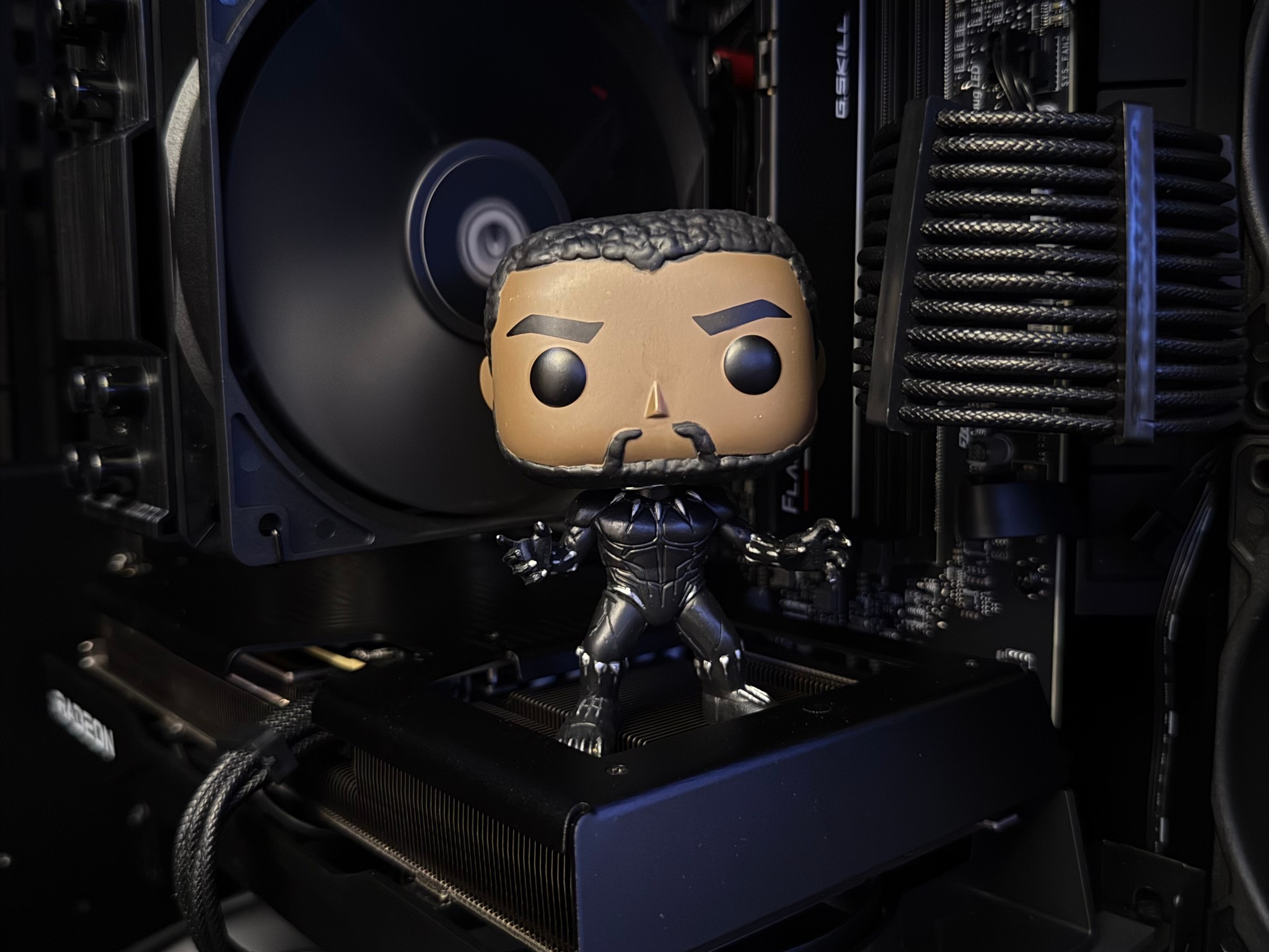 |The Black Panther Gaming PC|RX 9060 XT 16 GB|16 GB DDR5 6000|Ryzen 5 7600X3D|512 GB NVMe|ALL BLACK|