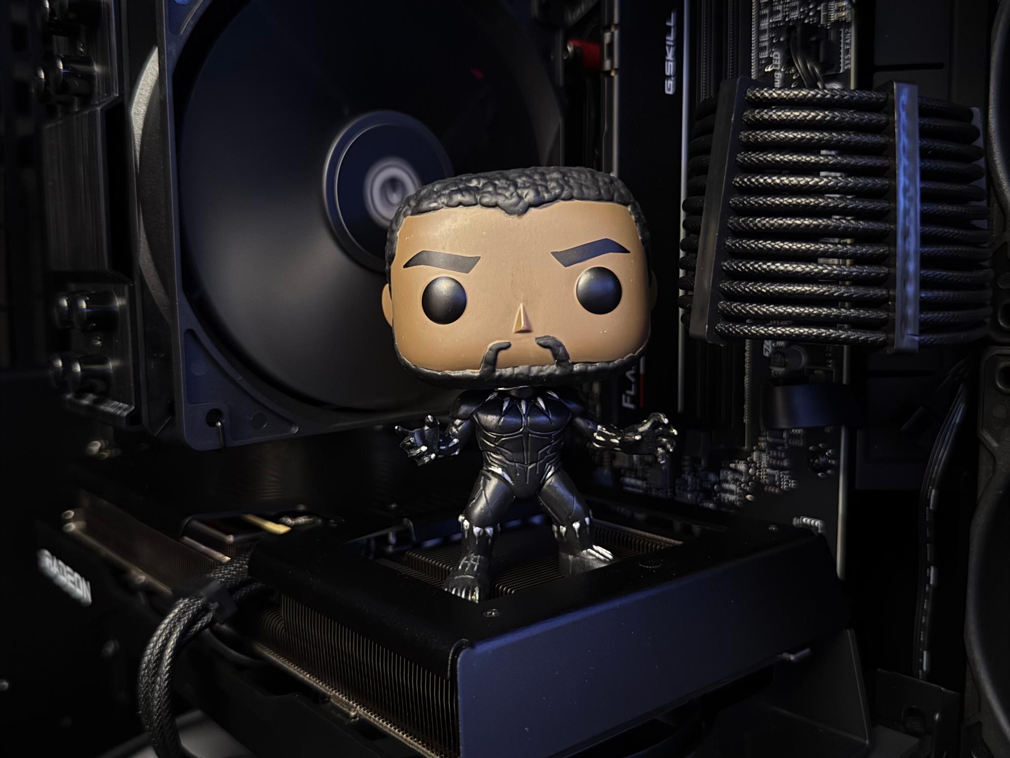|The Black Panther Gaming PC|RX 9060 XT 16 GB|16 GB DDR5 6000|Ryzen 5 7600X3D|512 GB NVMe|ALL BLACK|