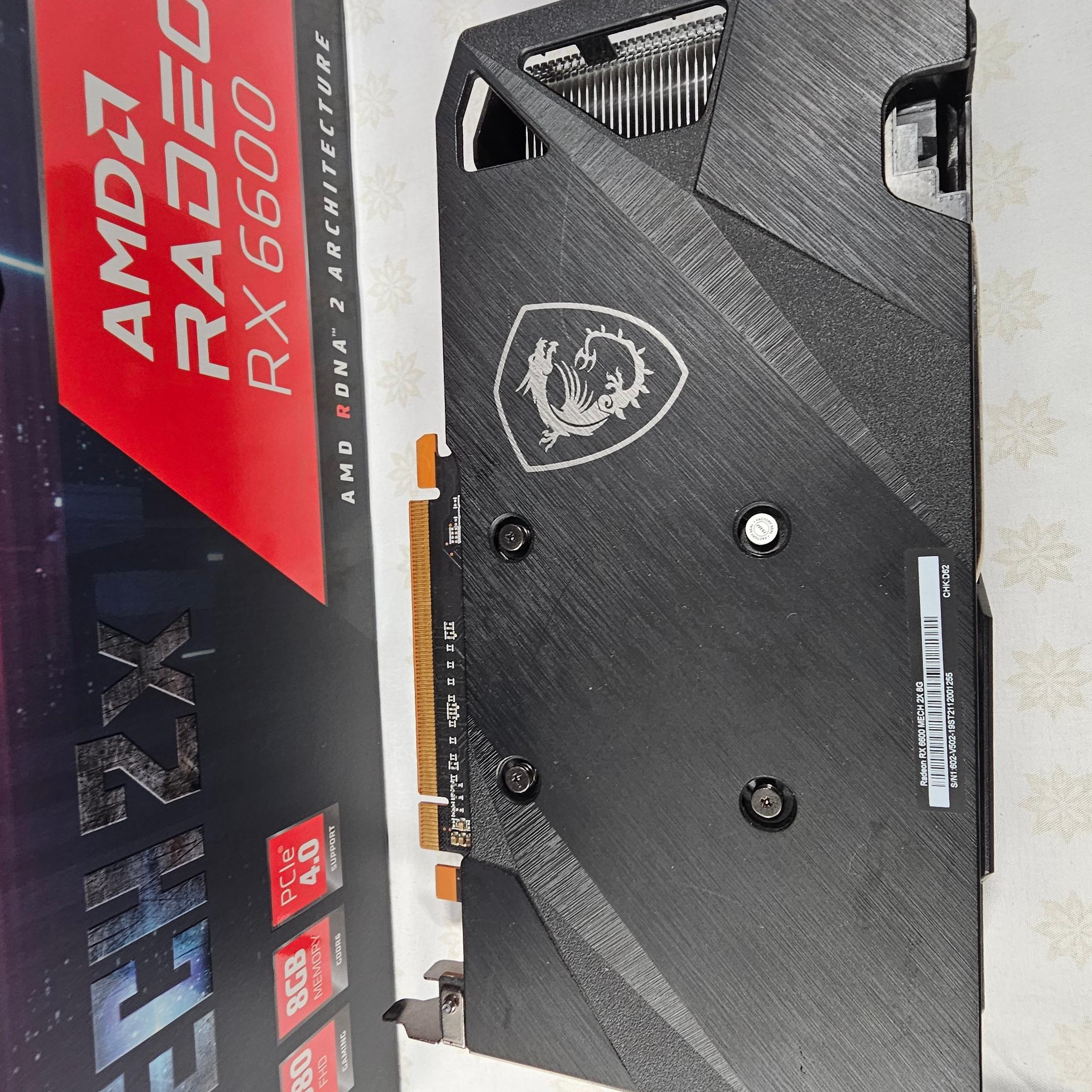 MSI Radeon RX 6600 MECH 2X 8G