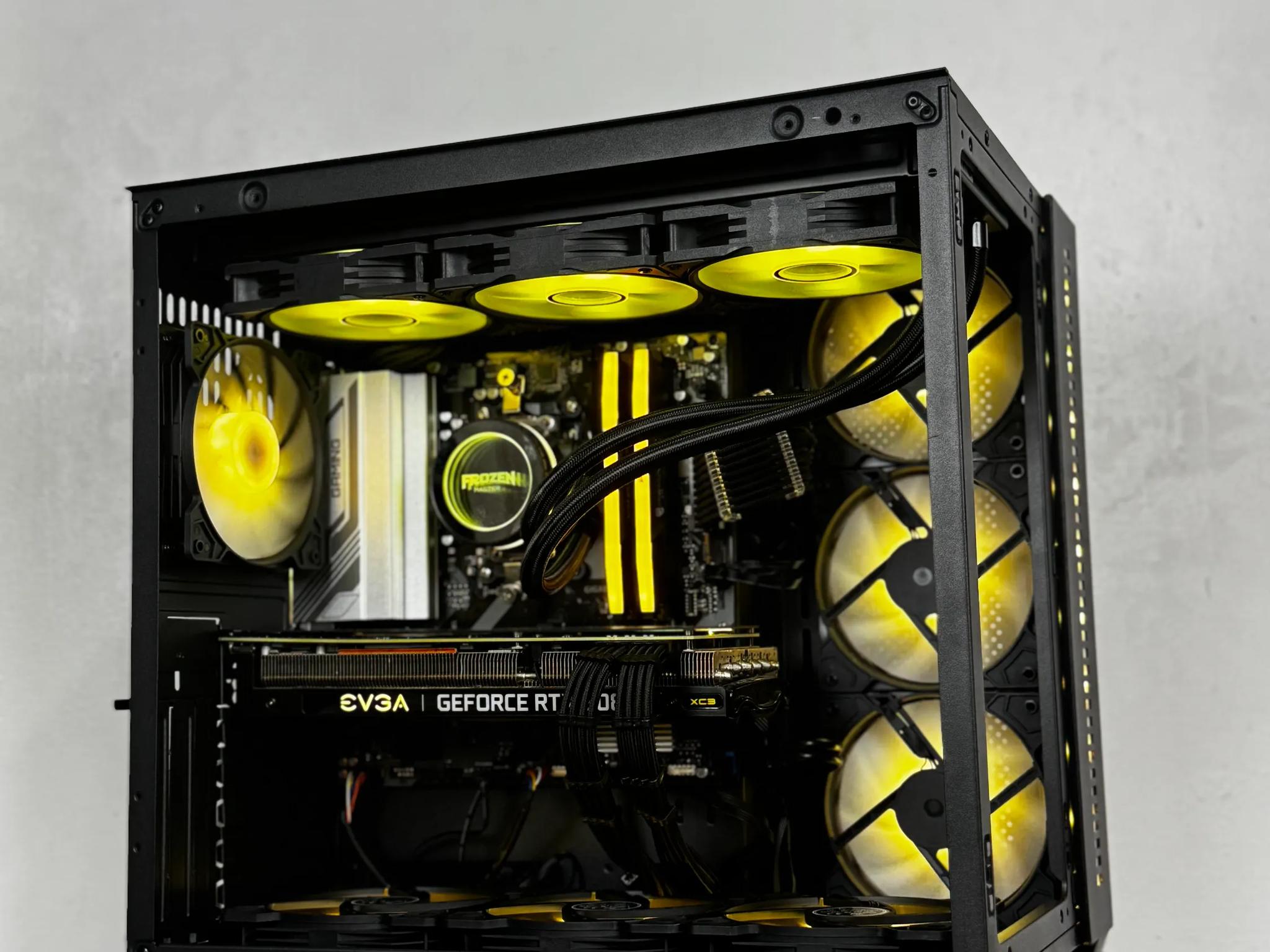 🖤Black🖤 High-End Gaming PC (Ryzen 5 7500f + RTX 3080 + 32gb of ram)