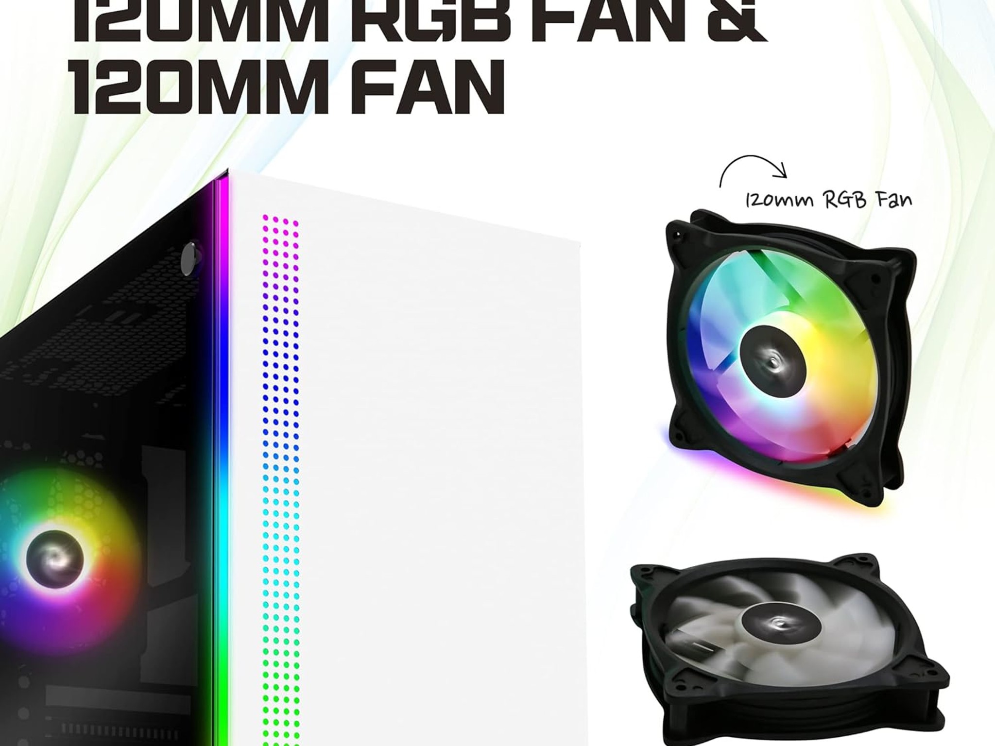 👑 Max Performance Gaming PC - AMD Ryzen 5 5500, RTX 3060, 32GB DDR-4, 1TB NVME M.2 SSD, WIFI, WIN10