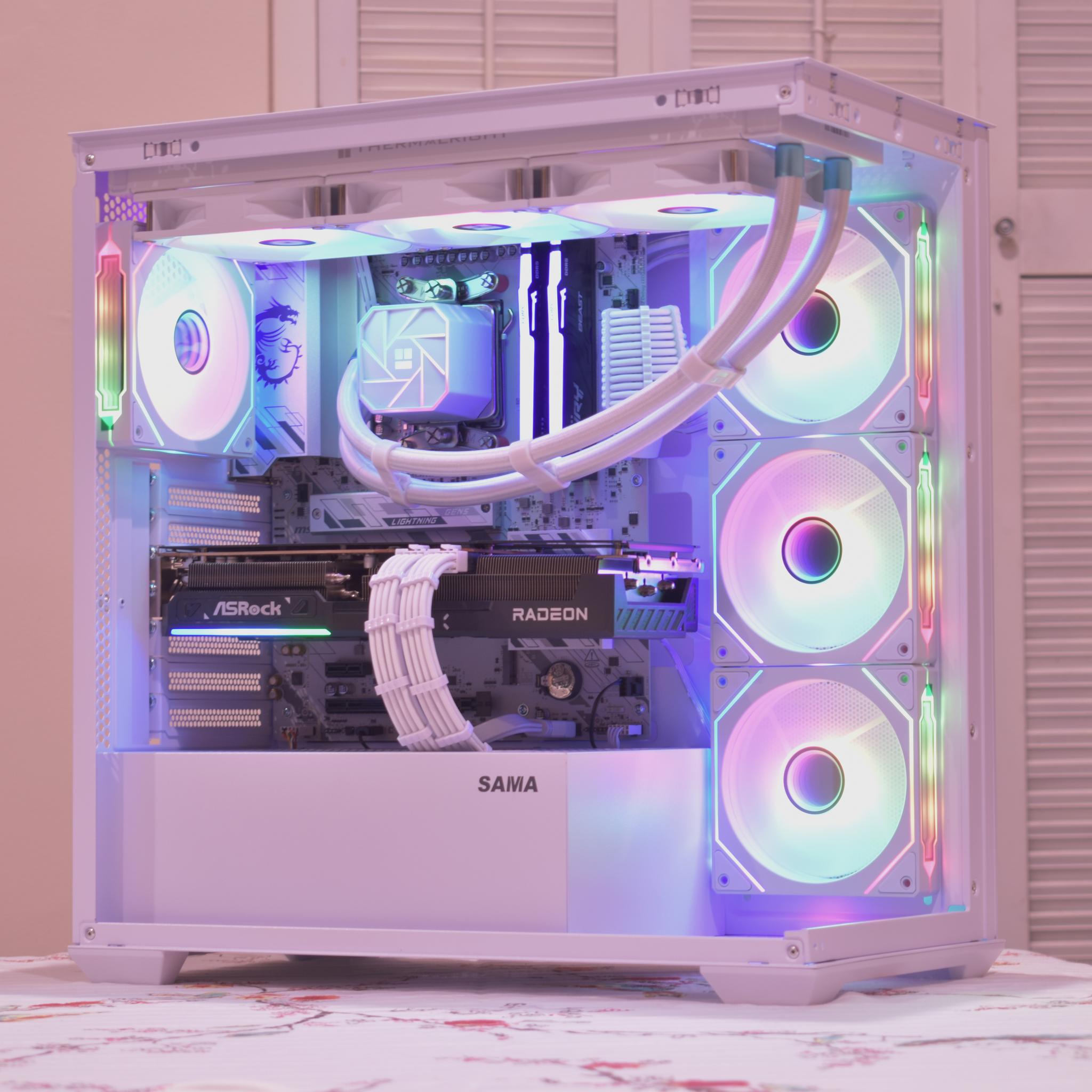🚀Performance Gamer🚀 Ryzen 7 7800X3D | AMD RX 9070 16GB | 32GB DDR5 | 1TB nVME SSD | White RGB+Wifi