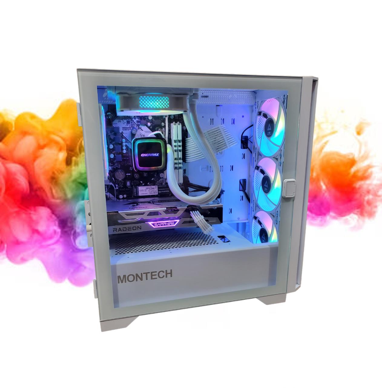 SALE: Watercooled PC 6600 XT + 3600 + 16GB DDR4 RAM + 512GB SSD + 120MM AiO ( All White Gaming PC )
