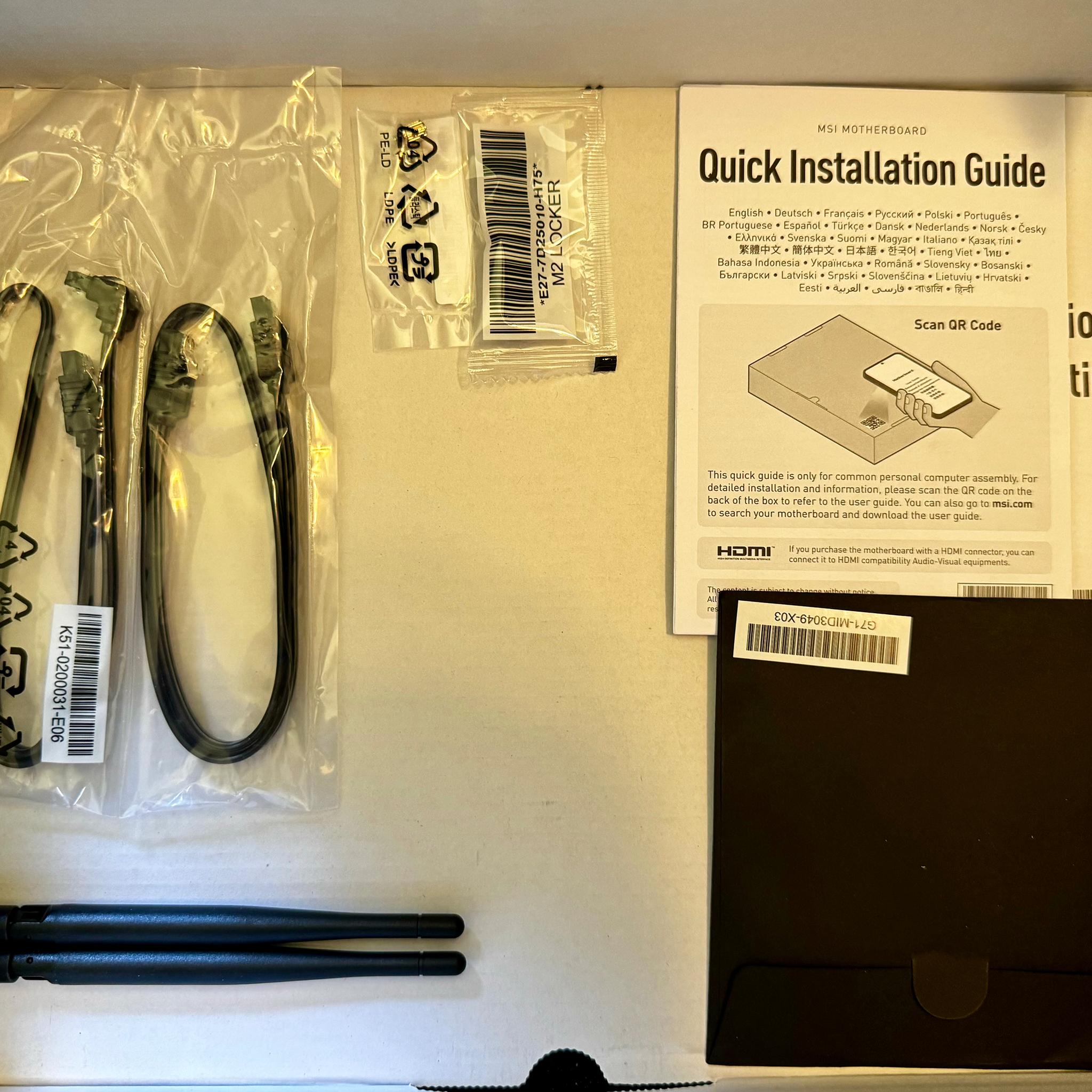 Intel i7 12700K and MSI Pro Z790-A WiFi DDR4 Bundle