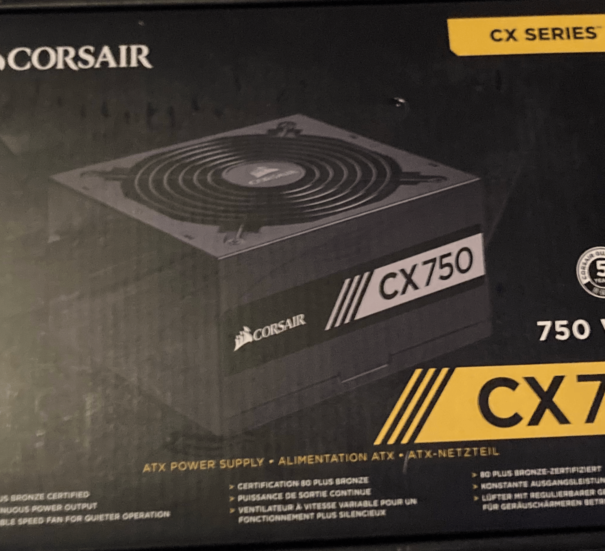 Corsair Cx 750 80+ Bronze Psu