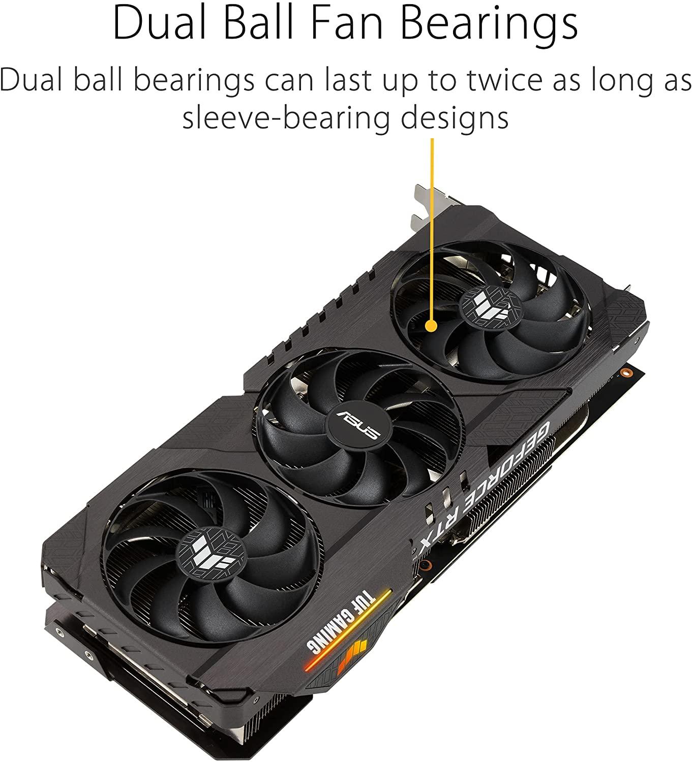ASUS GeForce TUF GAMING RTX 3070 Ti 8GB OC GDDR6X Video Graphics Card GPU