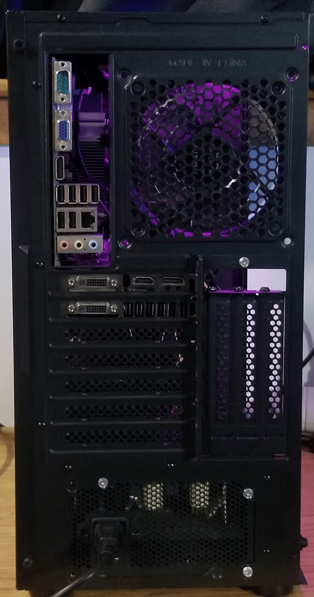 black i7 budget rgb gaming pc. 