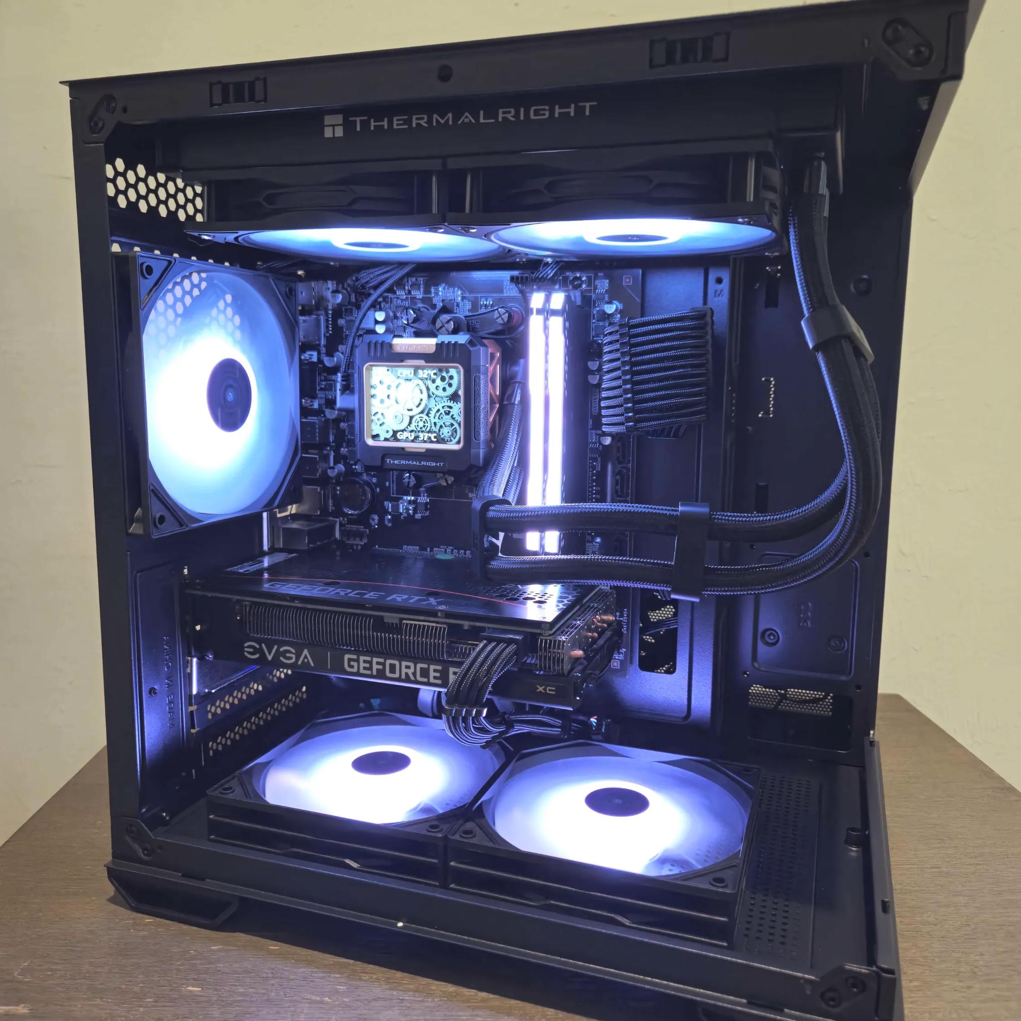 RTX 3060Ti, Ryzen 5 5600x, 16GB Ram | Black RGB Gaming Computer