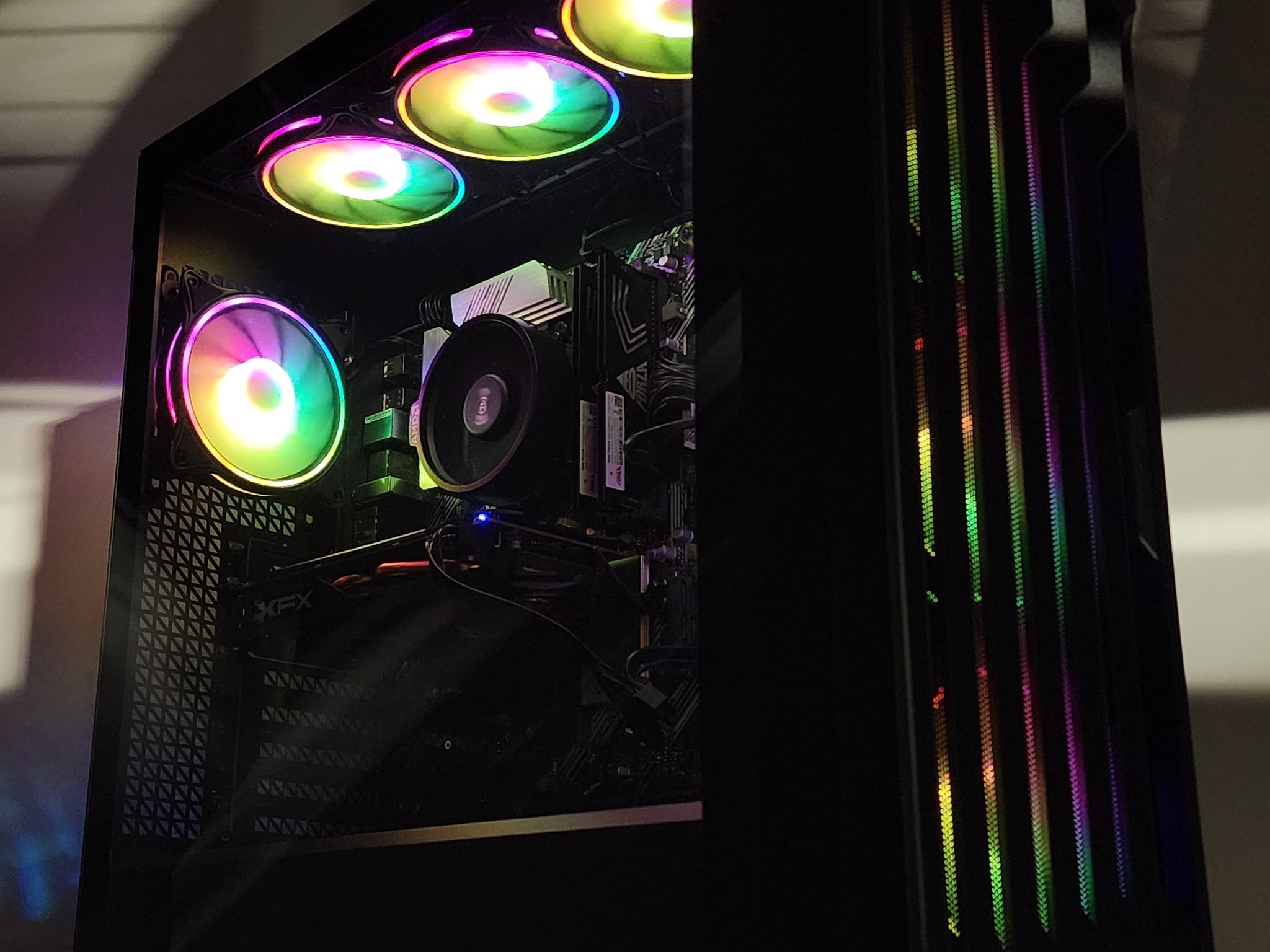 Gaming PC Ryzen 5 5500 16GB RAM 256GB SSD+1TB HDD RX 580 8GB Windows 11 Computer